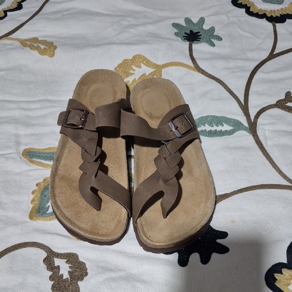 Libbey Tan Women Sandals with Buckle